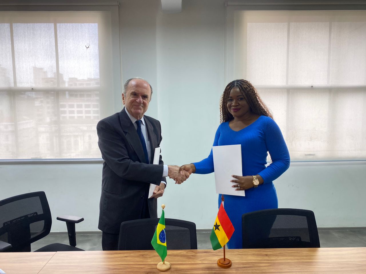 Brazil-Ghana Chamber of Commerce members at an event in Accra, Ghana